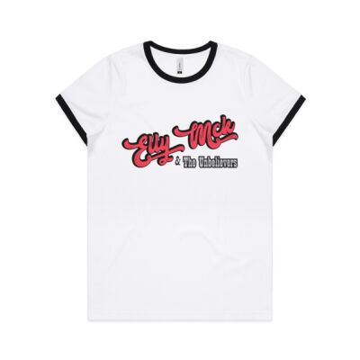 Elly Mck & The Unbelievers Logo Womens Ringer Thumbnail